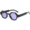 Chic Small Frame Men's Retro Polygon Sunglasses – European & American Sun-Protection Shades