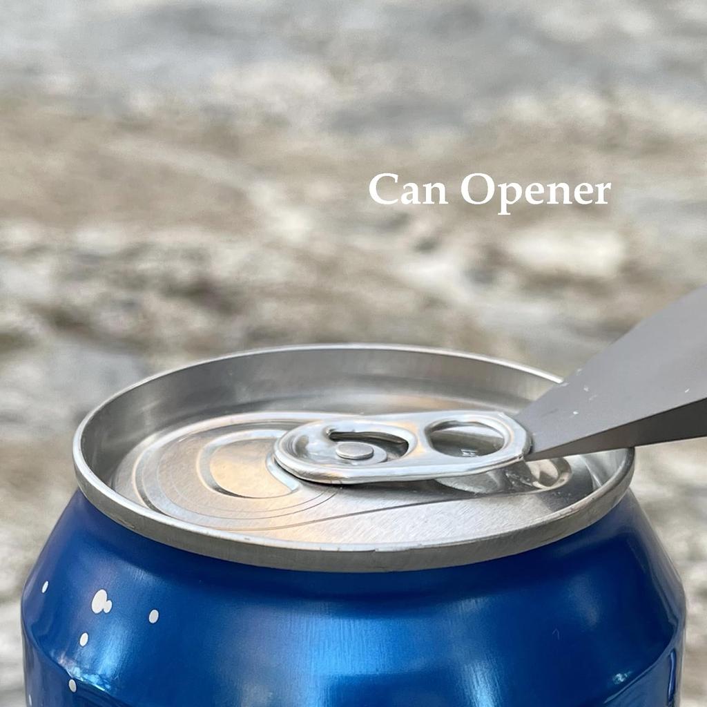 Hamans Titanium EDC Prybar Bottle Opener Nail Puller Crowbar Wrench Screwdriver Compact Size EDC Multi-Tool Multi-Tool, QG-01