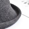 Women 100% Wool Formal Felt Fedora Hats Flat Top Vintage Cloche Hat Fedora High Quality