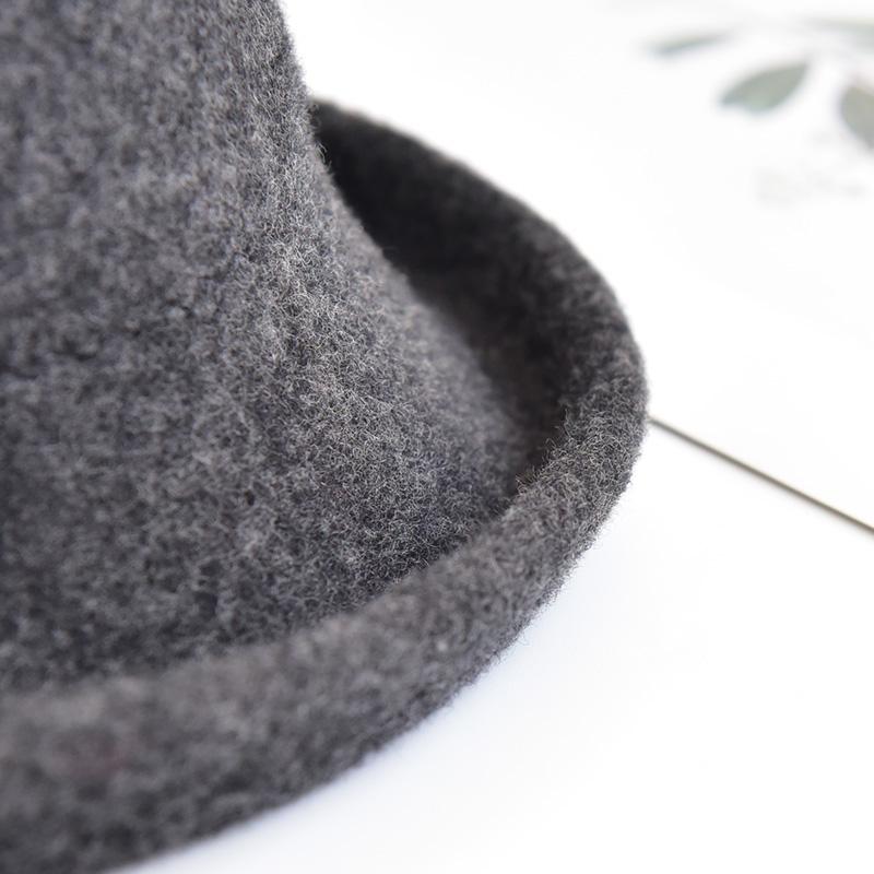 Women 100% Wool Formal Felt Fedora Hats Flat Top Vintage Cloche Hat Fedora High Quality