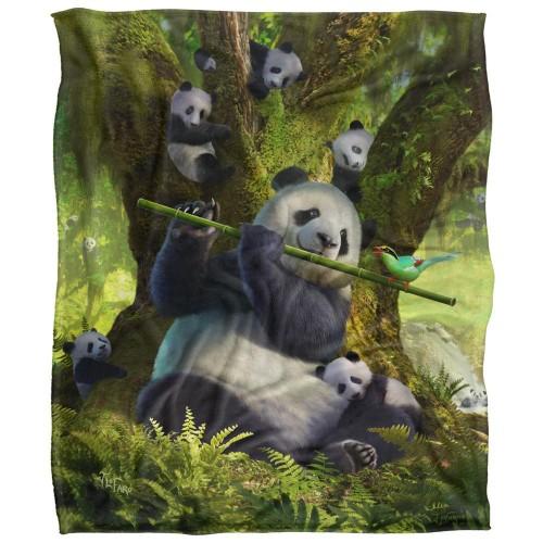 JQ Licensing Family Panda Supersoft Blanket