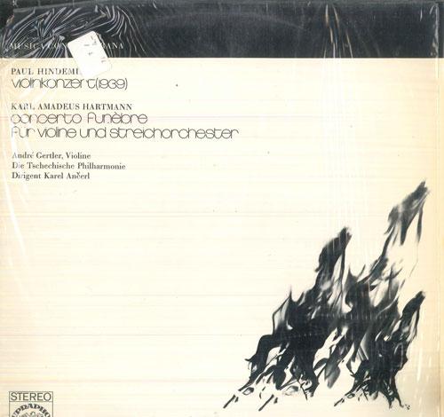 

LP Record ANDRE GERTLER, KAREL ANCERL, TSCHEC - Hindemith Konzert Fur Violine Und O S85224 SUPRAPHON Germany Classical Used