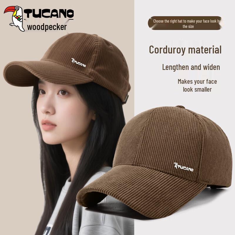 Женская зимняя теплая бейсболка Дятел One Size Adjustable коричневый
