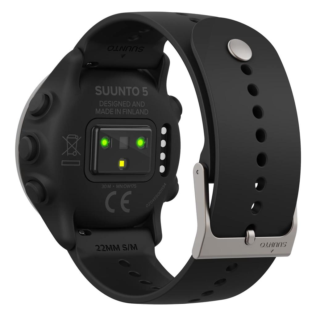 SUUNTO 5 PEAK BLACK Lightweight GPS Smartwatch for Running, Health Management, and Outdoor Activities