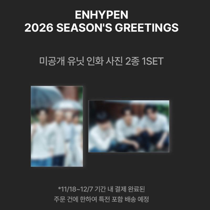 

[Предзаказ] ENHYPEN 2026 СЕЗОННЫЕ ПОЗДРАВЛЕНИЯ (Онлайн-преимущество) POB KAKAO