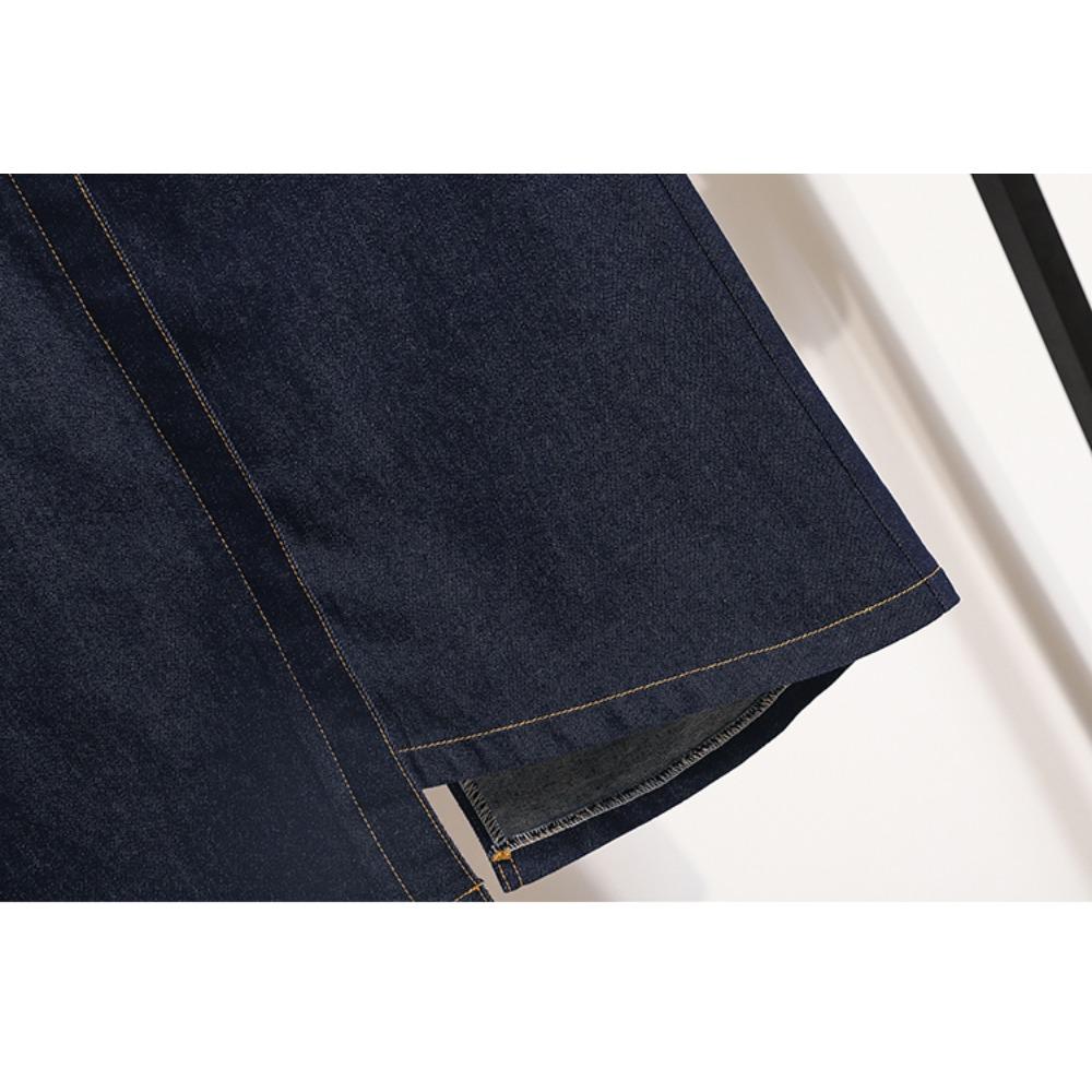 Dimanaf 2025 Mărimi Mari Fuste Noi de Primăvară Femei A-Linie Elastice Denim Fuste Largi Fustă Talie Înaltă Fuste Vintage