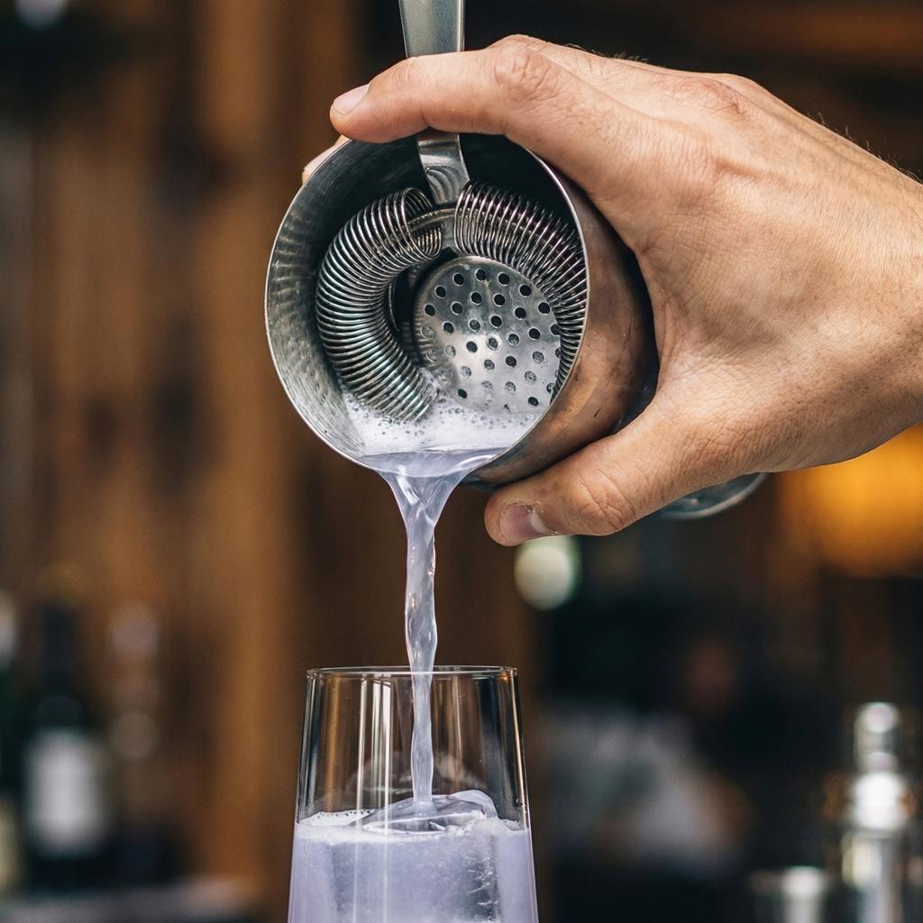 Stainless Steel Cocktail Strainer Ice Separator For Cocktails