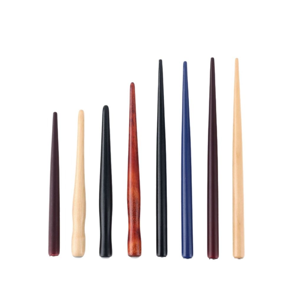 1pcs Portable Wooden Rod Dip Pen Stainless Steel Tip Calligraphy Pen Signature Pen Office Business