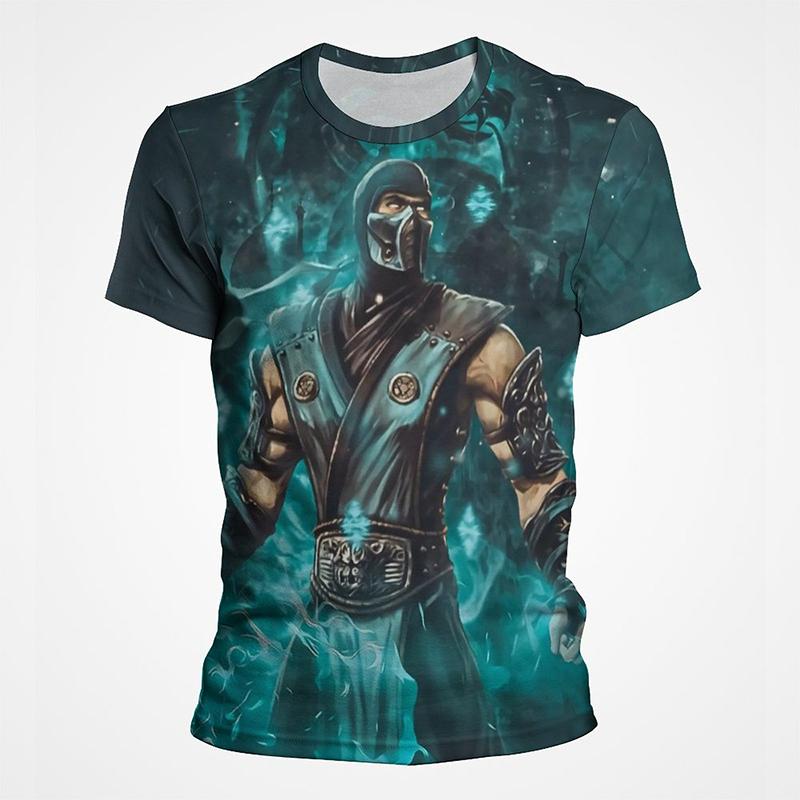 Mortal Kombat Game 3D Print T-Shirts Summer Men Women Casual Fashion Oversized Short Sleeve