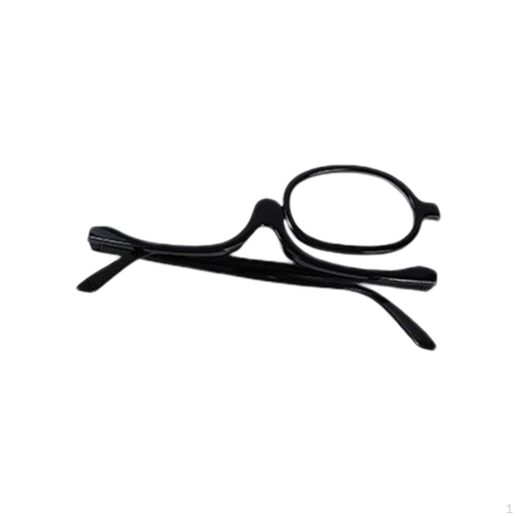 Single Lens Makeup Reading Glasses 180 Degree Rotating Optical Eyewear