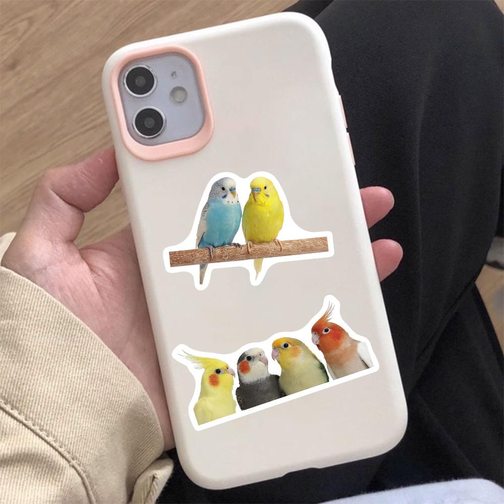 50PCS Cute Parrot Decorative Stickers DIY Phone Cases, Laptops, Water Bottles, Computers, Skateboarding Stickers