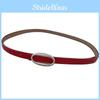 Classic Solid Color Leather Waistband For Women With Alloy Buckle For Daily Casual Use