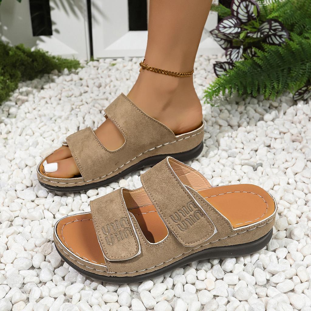 Letnia Moda Buty na Jednym Pasku Casualowe Damskie Rzymskie Klapki Rybi Pyszczek Plus Size