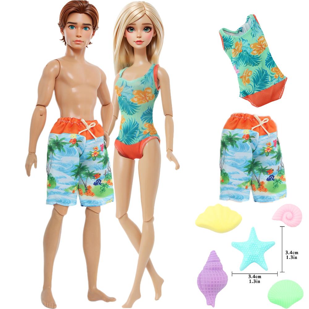 

Модная кукольная одежда для куклы Барби для куклы Кена 11,5 летняя кукольная одежда купальник короткие штаны мини-пластиковые раковины детские игрушки аксессуары