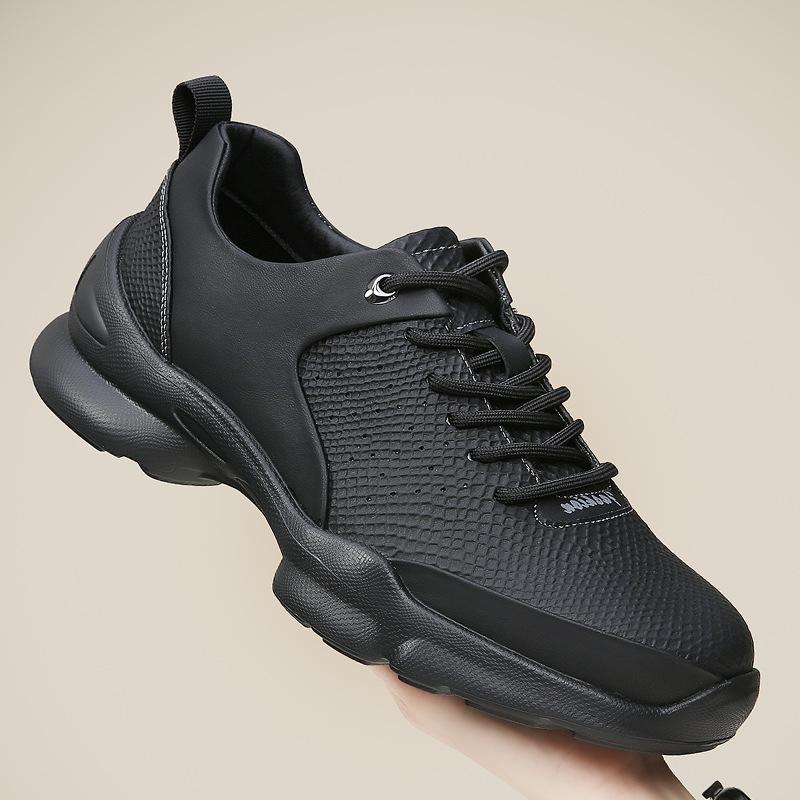 Love a Certain Step with the Same Leather Walking Shoes, Men's Hollowed-out Breathable Sports and Leisure Shoes, Light, Wear-resistant and Non-slip