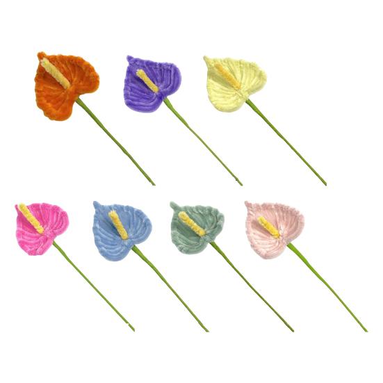 Finished Pipe Cleaners Flower Craft Handmade Artificial Calla Lily Flower for Mother's Day Birthday Wedding Home