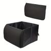 Heavy Duty Oxfords Fabric Car Storage Bin Foldable Grocery Box For SUV Sedan And MPV With Reinforced Stitching