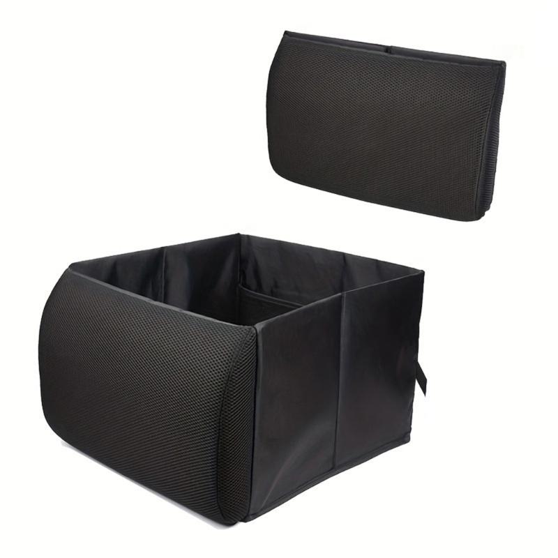 Heavy Duty Oxfords Fabric Car Storage Bin Foldable Grocery Box For SUV Sedan And MPV With Reinforced Stitching