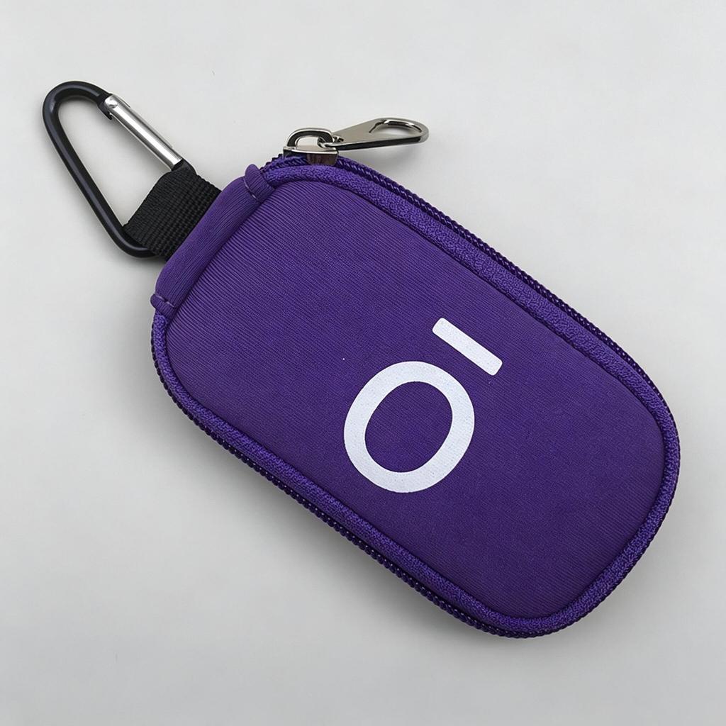 Purple 10-Grid Essential Oil Sample Storage Bag, 1-2ml Bottle Capacity, Portable with Sharing Feature