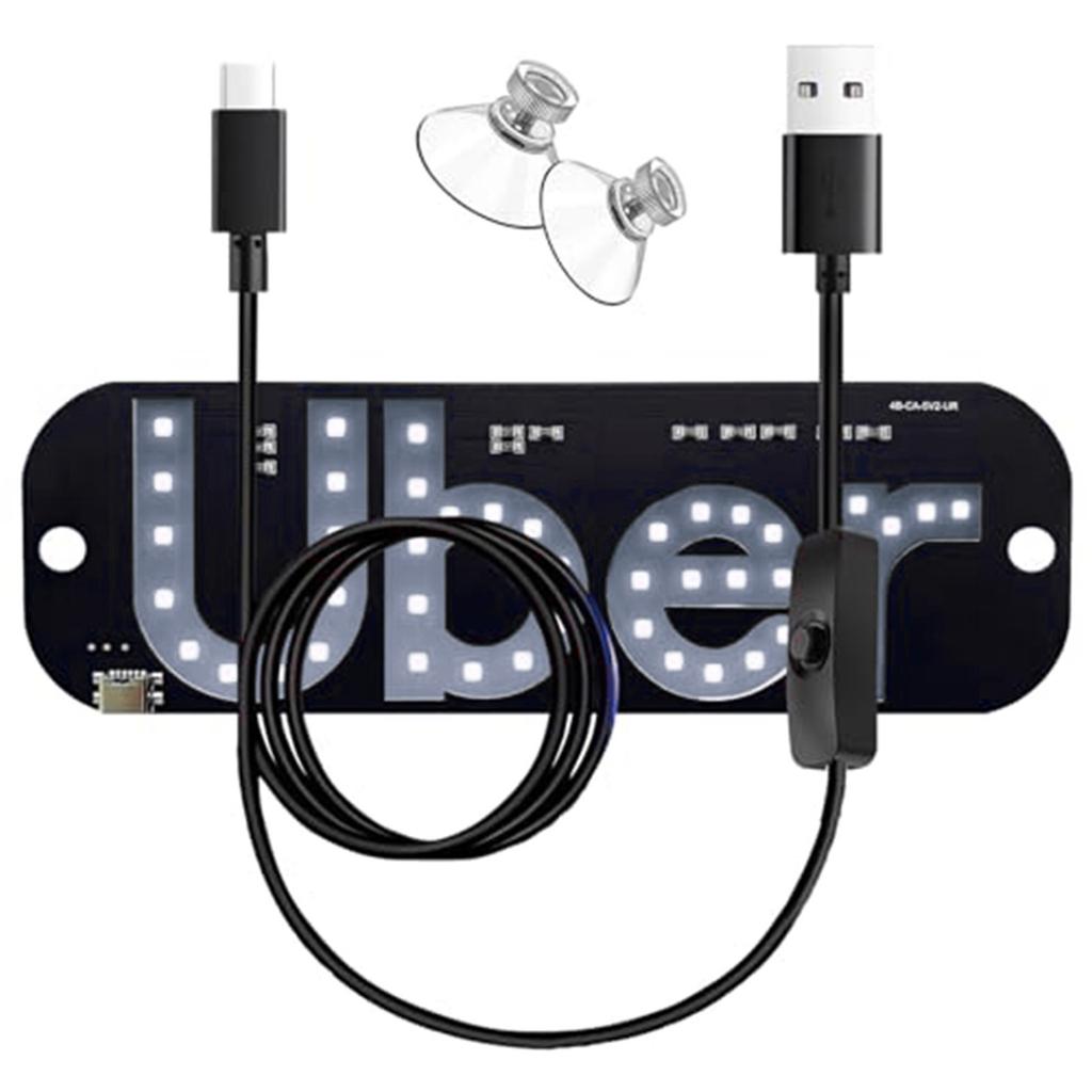 Car LED Light With Suction Cup Car Light High Brightness Visual Effect Eye-catching