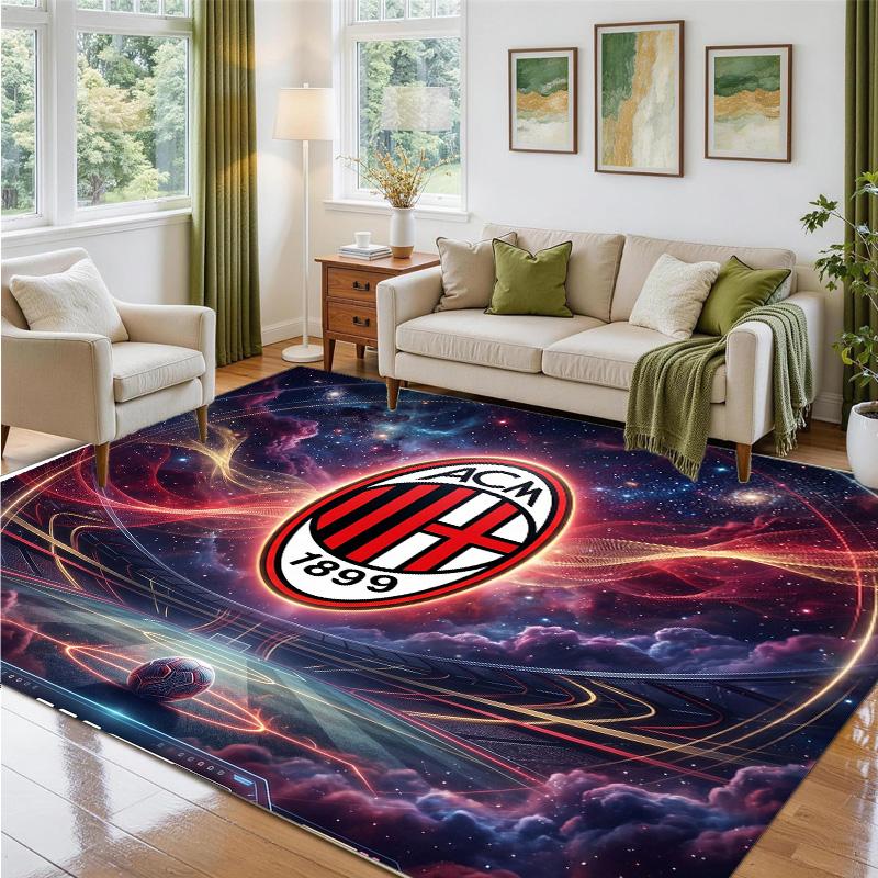 AC Milan Design Crystal Velvet Rug Soft Decorative Mat for Bedroom Entrance