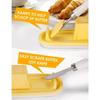 Plastic Butter Storage Box with Lid and Knife Fresh Keeping Cheese Container Kitchen Tool Butter Dish