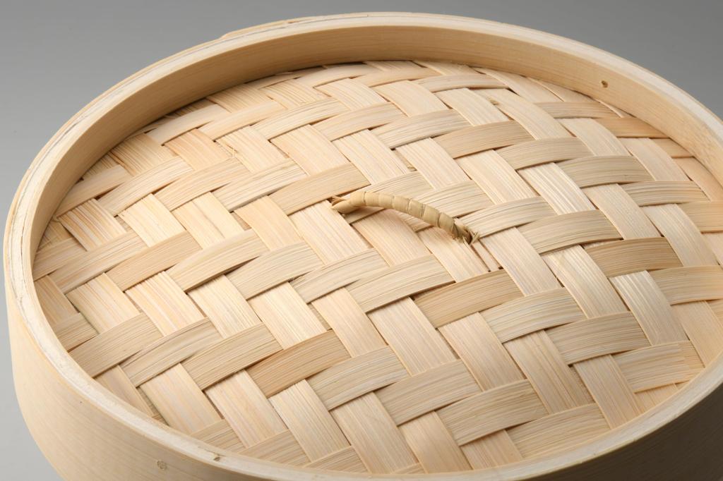 Heist Bamboo Steamer with Base, 18cm, 1 Tier, Includes 20 Dedicated Sheets, Commercial Use, Steamer, FH85018D-11