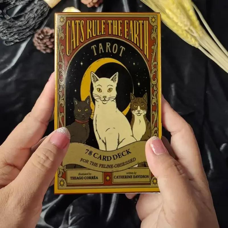 Anglický Tarot Pre Začiatočníkov A78 Oracle Visions Divinačná Edícia Mačky Vládnú Zemi Tarotové Karty Zábavná Hra Párty Darčeky