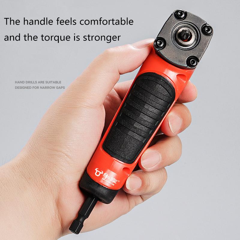 New 1PC Multifunctional Electric Corner Screwdriver,High Torque 90 ° Right Angle Screwdriver,Manual Tool,Blue And Orange