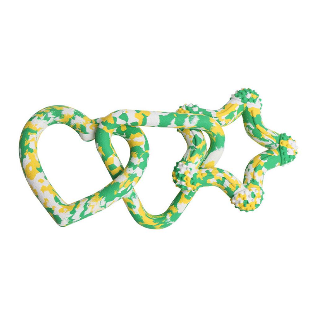 3-Link Ring Dog Chew Stick Interactive Toy for Large Dogs Entertainment Supplies