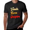 Teach Love Inspire Tshirt Blacks Hippie Clothes Customizeds Heavy Weight T Shirts for Men