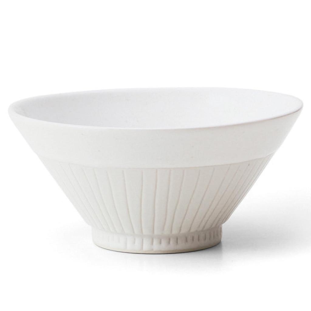 TAMAKI Craft Line Rice Bowl White Diameter 13 X Height 6 Cm Made Japan Ceramic Dishwasher Safe T-959190
