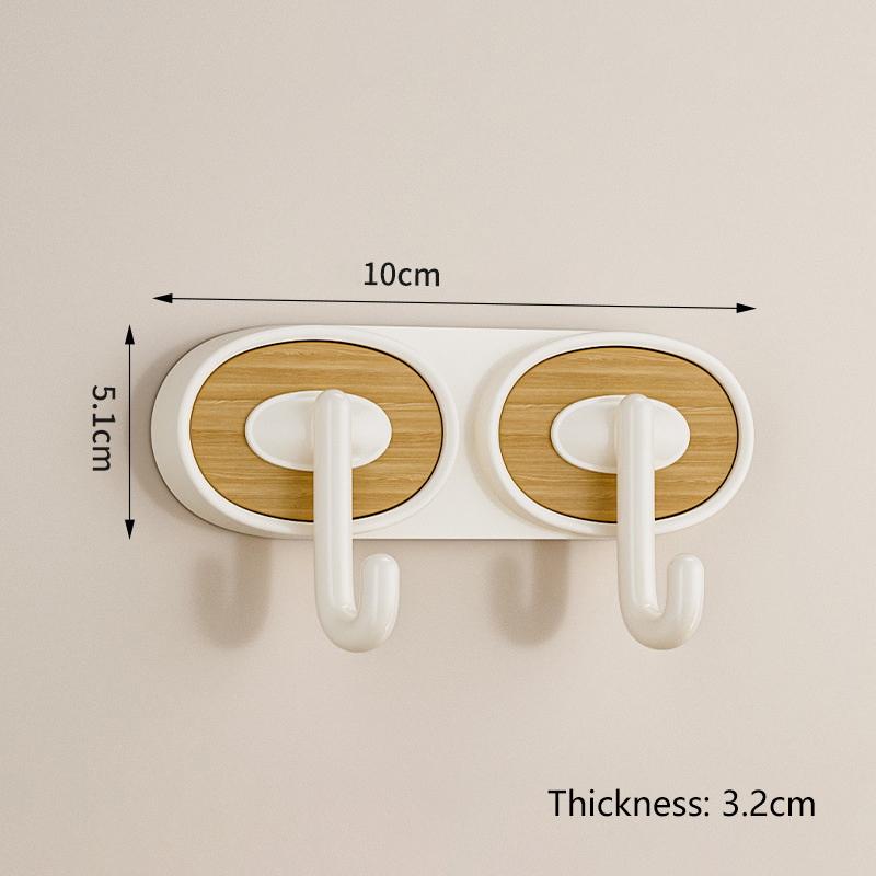New Punch-free Oval Hook Single Hook Double Hook Triple Hook Four Hook Home Multi-function Hook Strong Hook Medieval Style