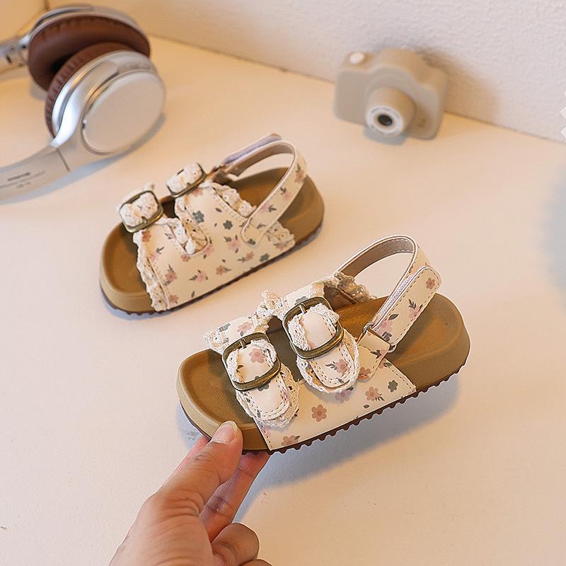 

Summmer Girls Shoes Comfortable Soft Sole Sandals Fashionable Open Toe Polka Dot Sandals Boys Girls Beach Shoes 24