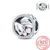 Children's Pendant Bead Component Copper Metal Baby Pacifier Dangle Charm Bead Component Compatible With Bracelet High Quality Fine Jewelry Necklaces