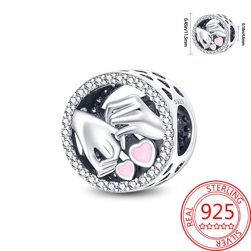Children's Pendant Bead Component Copper Metal Baby Pacifier Dangle Charm Bead Component Compatible With Bracelet High Quality Fine Jewelry Necklaces