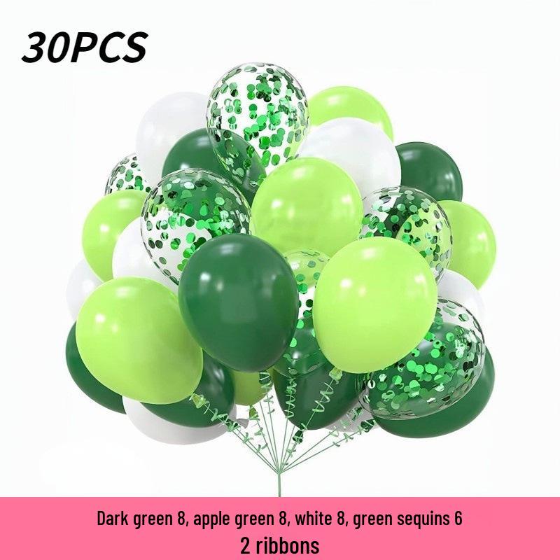 12" Sequin Confetti Balloons - Set of 30 for Christmas, Halloween, and Birthdays