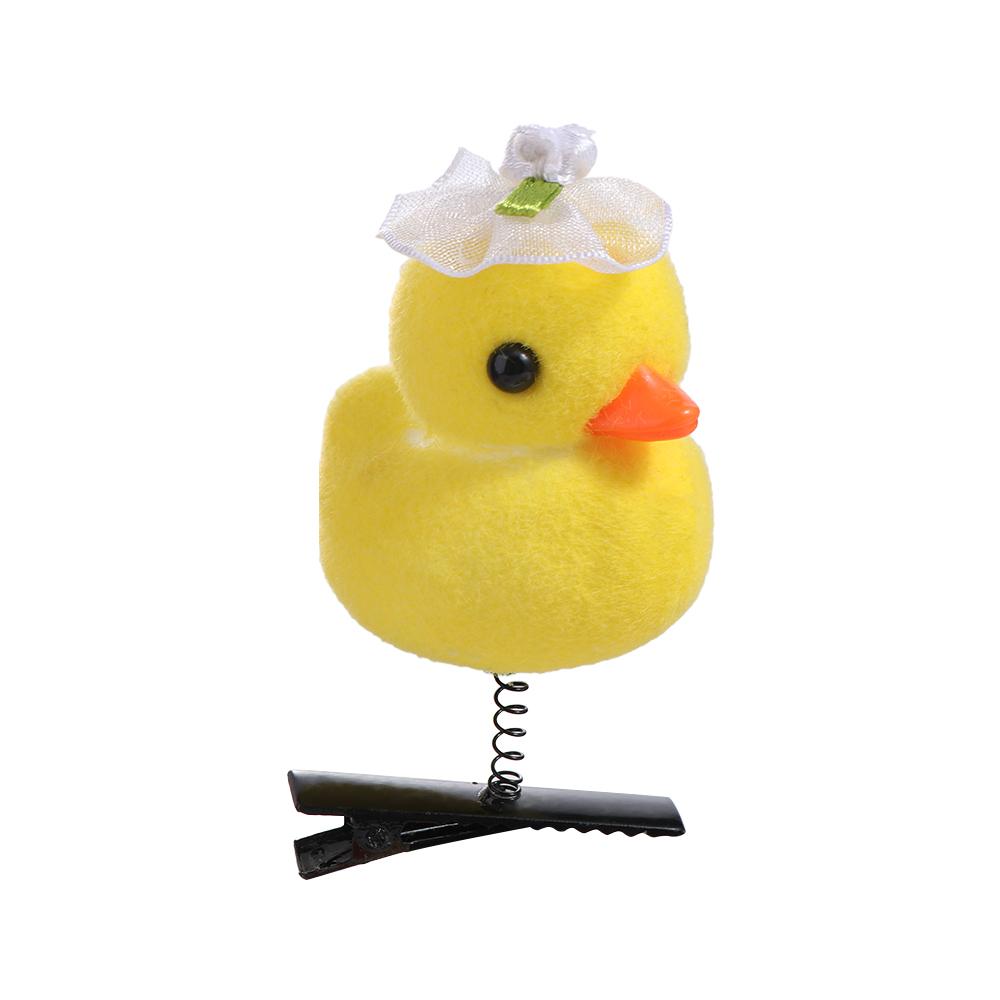 Fashion Flower Duck Hair Clips Plush Cap Chicken Side Barrettes Hair Accessories Funny Cartoon Duckbill Clips Party