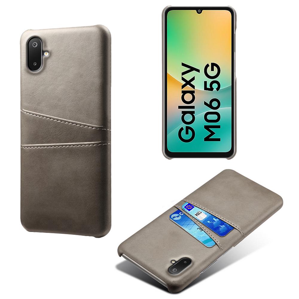 For Samsung Galaxy A06 5G/M06 5G Case Dual Card Slots PU Leather + Hard PC Phone Cover
