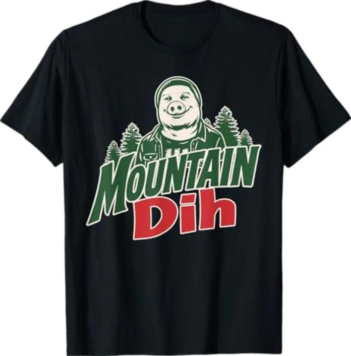 

Mountain Dih John Pork Brainrot Meme Vintage Retro T-Shirt XL