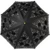 (Black) All-season Folding Umbrella with UPF 50+ UV Protection and Cover for Use In Sun, Rain, and Snow