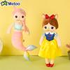 Metoo Customize Angela Plushie Doll,Mermaid Fairy Tale Snow Princess,Kawaii Cartoon Soft Stuffed Toys Kids and Baby Gifts