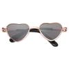 Vintage Doll Sunglasses For Doll Accessories Heart Metal Glasses Photo Prop Pet Glasses Toy 9.5cm Miniature Doll Sunglasses