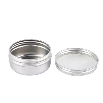 10 PIEZAS/Set 50/100ML Latas Redondas Metálicas de Aluminio Vacías Plateadas Con Tapa de Rosca Tarros Para Bálsamo Especias Velas Pintalabios Cosmético