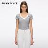 MISS SIXTY Women's Faux Two-Piece Slim Fit T-Shirt