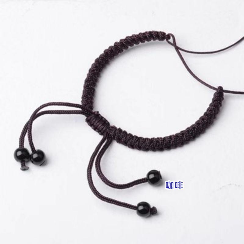 DIY Hand-Woven Jewelry Gold Carrying Strap Non-Woven Semi-Finished Products Bracelet Strand Men and Women's Natal Year Red Rope Couple