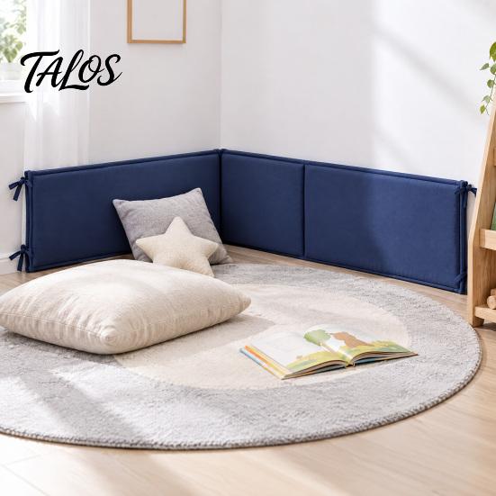 Upholstered Wall Panels 4Pcs/Set Soft Padding Spaces, Stair Railing Edge Protector for Bedroom Balcony & Indoor Guard Railings, Easy to Install