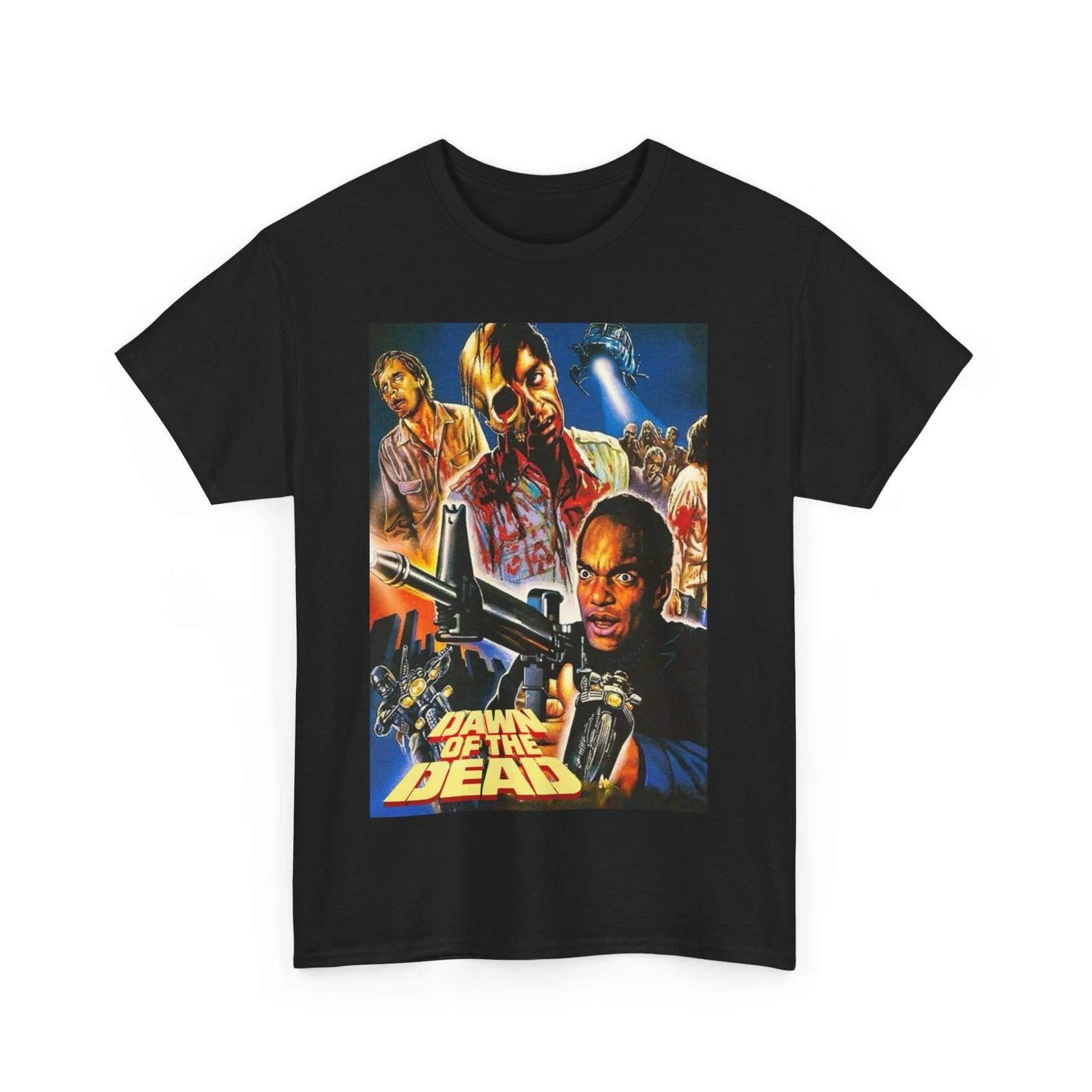 Dawn of the Dead 1978 George A Romero 100% Cotton T-shirt Mens Tees Top Fitted Unisex Cotton M