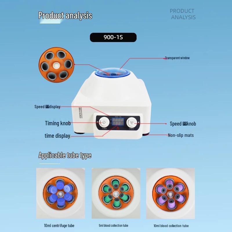 Compact Benchtop Centrifuge 900-2/800PRO for Beauty and Serum Separation