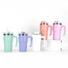 20oz Water Bottle Vacuum Flasks Stainless Steel Coffee Cup Camping Mugs Thermos Straw Cup Drinkware Cups with Lids and Straws